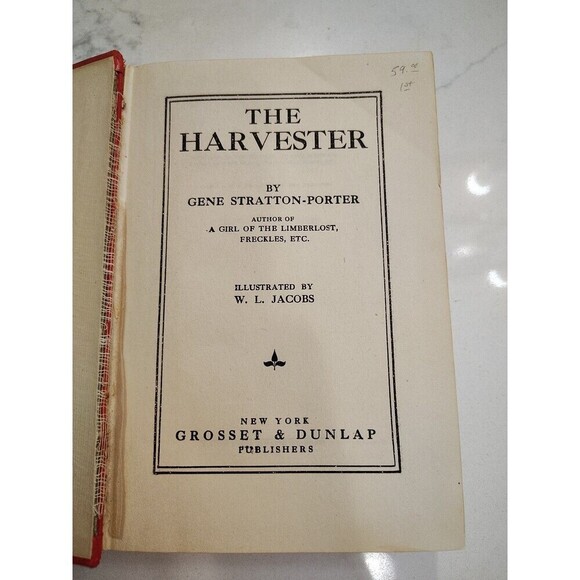 The Harvester by Gene Stratton-Porter 1911 Hardcover Vintage Antique - Picture 3 of 12